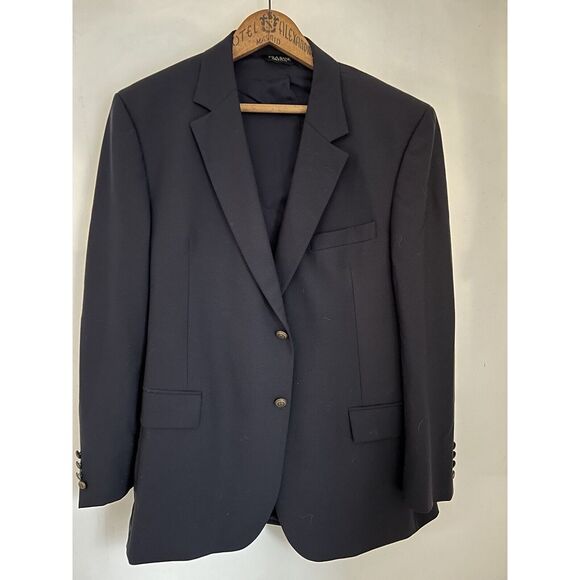 jos a bank Men's sport‎ coat 44reg, Classic Navy With Brass Buttons - Picture 2 of 12